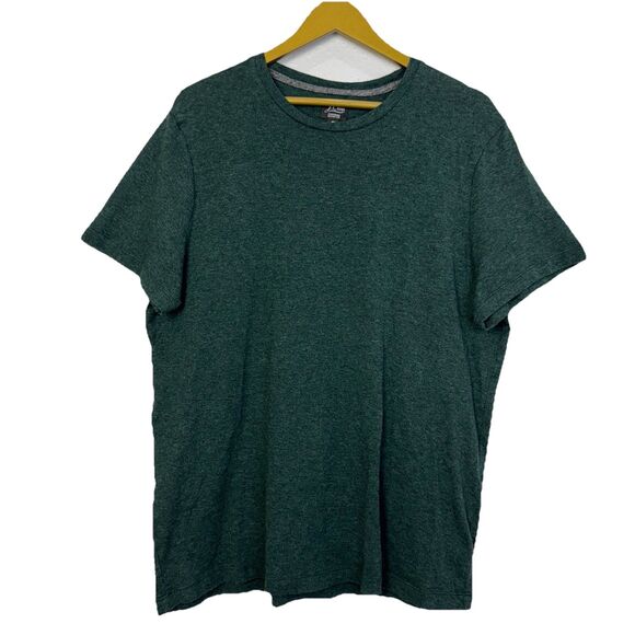 J. Crew Men's Cashmere Cotton Blend Crew Neck T-Shirt Green Size XL Preppy - Picture 1 of 5